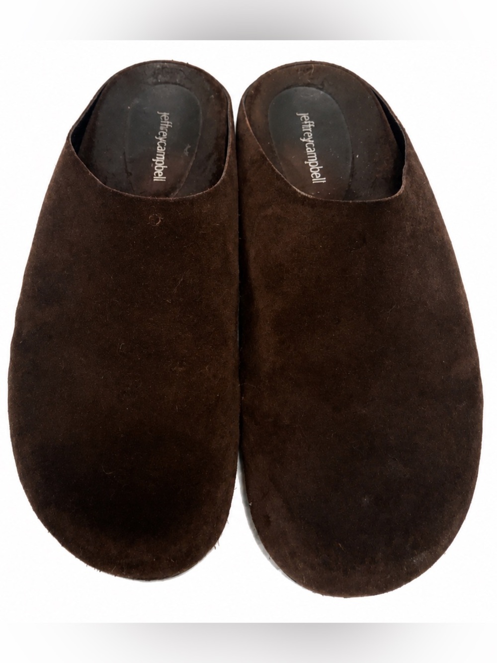 Jeffrey Campbell Brown Suede Clog Mules 41
